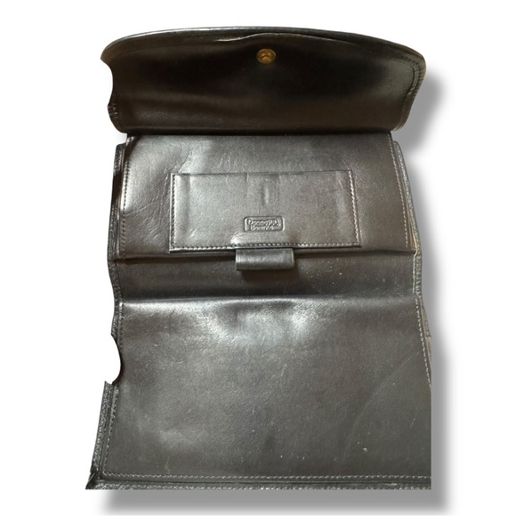 Vintage Dooney & Bourke All-Weather Leather kiss-lock continental wallet checkbo - Picture 3 of 6